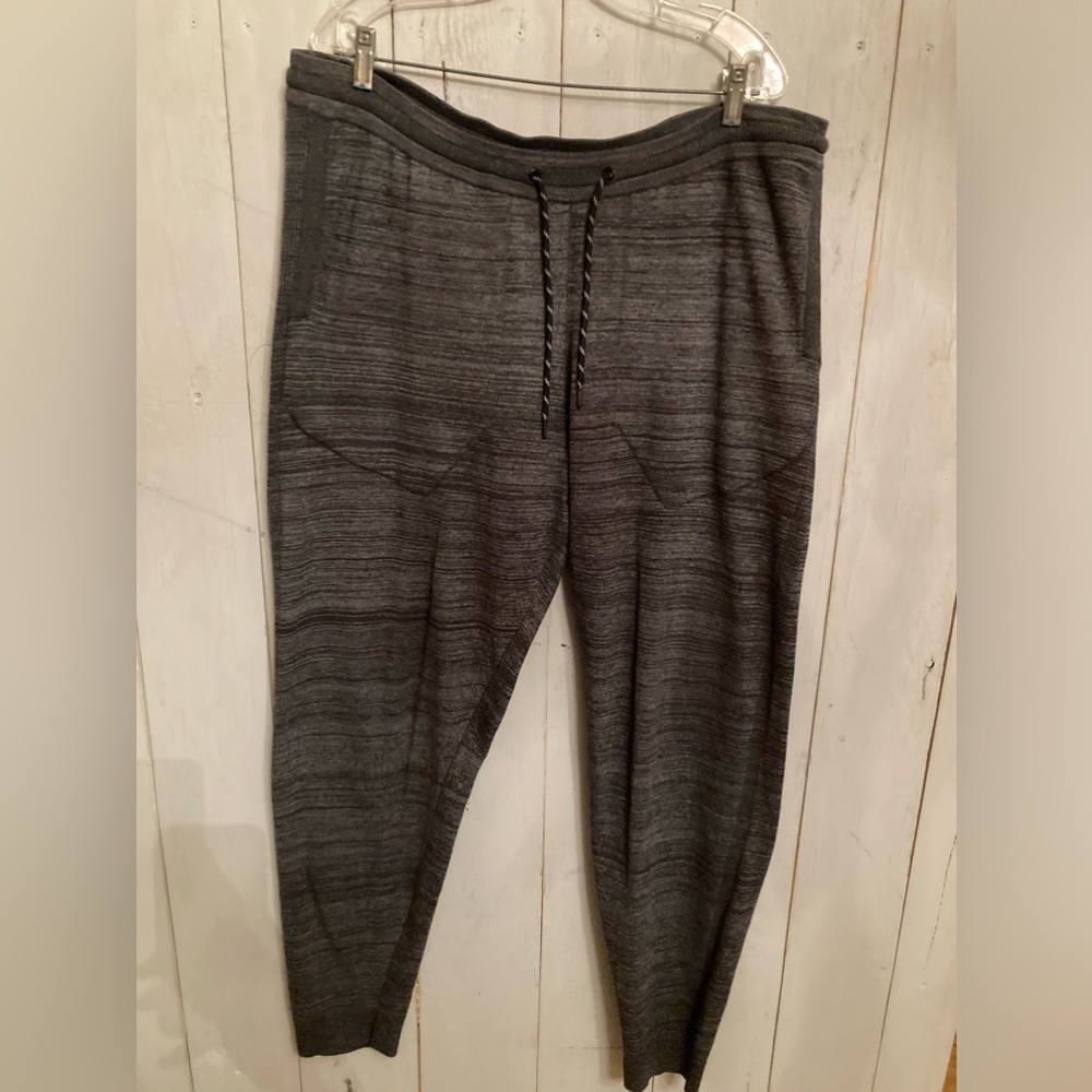 Zella Live Drawstring Waist Pocket Jogger Pants - Black - Grey Sz-XL